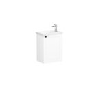 VitrA Root Classic Lavabo Dolabı, 45 cm, Bir Kapaklı, Dar, Köşeli Lavabo, Mat Beyaz, Sağ - Görsel 2