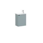VitrA Root Classic Lavabo Dolabı, 45 cm, Bir Kapaklı, Dar, Köşeli Lavabo, Mat Fiyord Yeşili, Sağ - Görsel 2