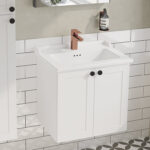 VitrA Root Classic Lavabo Dolabı, 60 cm, İki Kapaklı, Klasik Lavabo, Mat Beyaz - Görsel 9