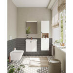 VitrA Root Classic Boy Dolabı, 40 cm, İki Kapaklı, Kısa, Çamaşır Sepetli, Mat Beyaz, Sağ - Görsel 6