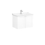 VitrA Root Classic Lavabo Dolabı, 80 cm, İki Kapaklı, Klasik Lavabo, Mat Beyaz - Görsel 2