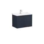 VitrA Root Classic Lavabo Dolabı, 80 cm, İki Kapaklı, Klasik Lavabo, Mat Lacivert