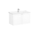 VitrA Root Classic Lavabo Dolabı, 100 cm, İki Kapaklı, Klasik Lavabo, Mat Beyaz - Görsel 2