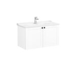 VitrA Root Classic Lavabo Dolabı, 100 cm, İki Kapaklı, Klasik Lavabo, Mat Beyaz