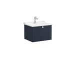 VitrA Root Classic Lavabo Dolabı, 60 cm, Bir Çekmeceli, Klasik Lavabo, Mat Lacivert - Görsel 2