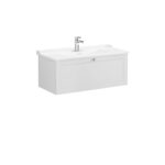 VitrA Root Classic Lavabo Dolabı, 100 cm, Bir Çekmeceli, Klasik Lavabo, Mat Açık Gri - Görsel 3