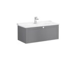 VitrA Root Classic Lavabo Dolabı, 100 cm, Bir Çekmeceli, Klasik Lavabo, Mat Gri
