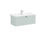 VitrA Root Classic Lavabo Dolabı, 100 cm, Bir Çekmeceli, Klasik Lavabo, Mat Retro Yeşil
