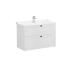 VitrA Root Classic Lavabo Dolabı, 100 cm, İki Çekmeceli, Klasik Lavabo, Mat Açık Gri