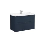 VitrA Root Classic Lavabo Dolabı, 100 cm, İki Çekmeceli, Klasik Lavabo, Mat Lacivert