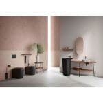 VitrA Plural Raf, 75 cm, Uzun, Metal Havluluklu, Koyu Meşe, Sağ - Görsel 4