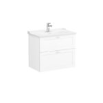 VitrA Root Classic Lavabo Dolabı, 80 cm, İki Çekmeceli, Klasik Lavabo, Mat Beyaz - Görsel 3