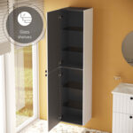 VitrA Root Groove Boy Dolabı, 40 cm, İki Kapaklı, Mat Beyaz - Görsel 7
