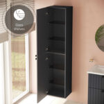 VitrA Root Groove Boy Dolabı, 40 cm, İki Kapaklı, Mat Grafit - Görsel 3