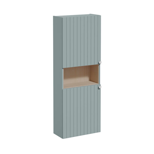 Vitra Root Groove Boy Dolabı, 55 cm, İki Kapaklı, Dar, Kısa, Mat Fiyord Yeşili