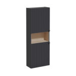 Vitra Root Groove Boy Dolabı, 55 cm, İki Kapaklı, Dar, Kısa, Mat Grafit