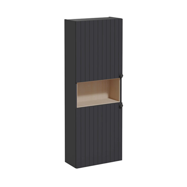 Vitra Root Groove Boy Dolabı, 55 cm, İki Kapaklı, Dar, Kısa, Mat Grafit