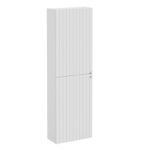 Vitra Root Groove Boy Dolabı, 55 cm, İki Kapaklı, Dar, Kısa, Mat Açık Gri