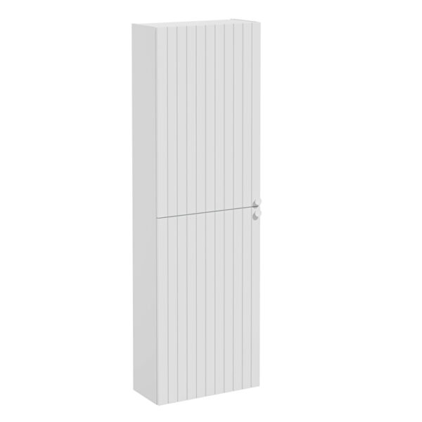 Vitra Root Groove Boy Dolabı, 55 cm, İki Kapaklı, Dar, Kısa, Mat Açık Gri