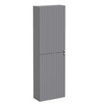 Vitra Root Groove Boy Dolabı, 55 cm, İki Kapaklı, Dar, Kısa, Mat Gri