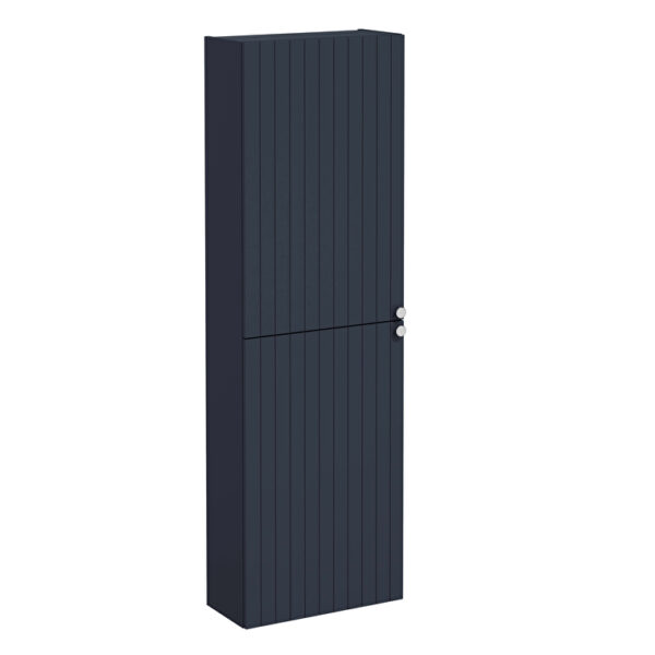 Vitra Root Groove Boy Dolabı, 55 cm, İki Kapaklı, Dar, Kısa, Mat Lacivert