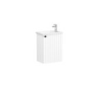 VitrA Root Groove Lavabo Dolabı, 45 cm, Bir Kapaklı, Dar, Köşeli Lavabo, Mat Beyaz, Sağ - Görsel 5