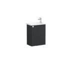 VitrA Root Groove Lavabo Dolabı, 45 cm, Bir Kapaklı, Dar, Köşeli Lavabo, Mat Grafit, Sağ - Görsel 2