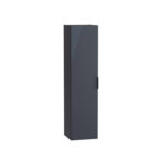 VitrA Mia Plus Square Boy Dolabı, 35 cm, Bir Kapaklı, Parlak Antrasit