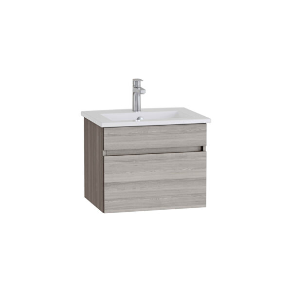 VitrA Mia Plus Square Lavabo Dolabı, 60 cm, Bir Çekmeceli, Cordoba