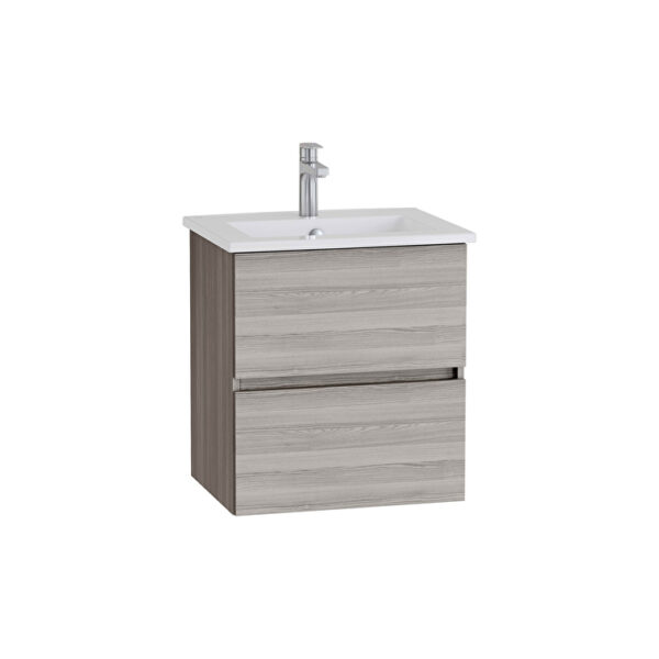VitrA Mia Plus Square Lavabo Dolabı, 60 cm, İki Çekmeceli, Cordoba