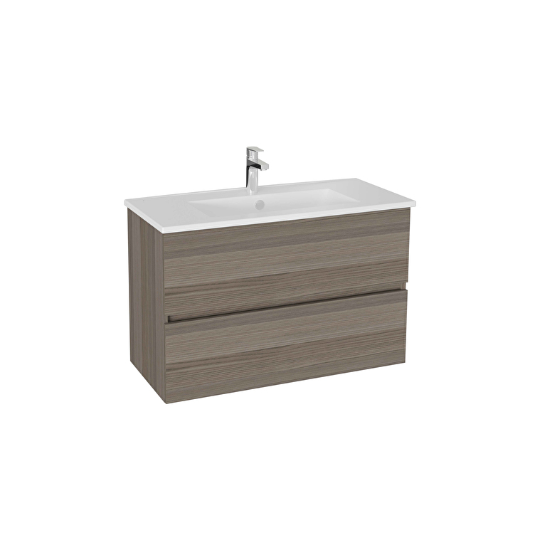 69804-1.jpg VitrA Mia Plus Square Lavabo Dolabı, 100 cm, İki Çekmeceli, Cordoba - Görsel 1