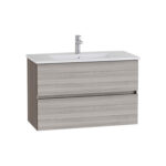 VitrA Mia Plus Square Lavabo Dolabı, 100 cm, İki Çekmeceli, Cordoba - Görsel 2