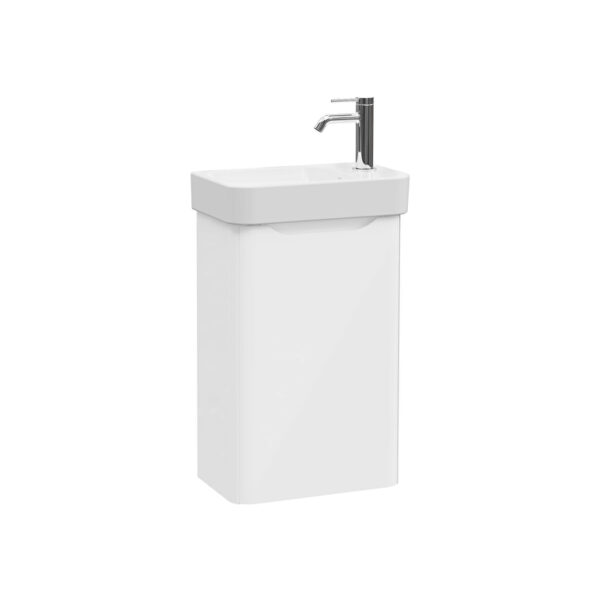VitrA Integra Round Lavabo Dolabı, 45 cm, Bir Kapaklı, Dar, Parlak Beyaz, Sağ