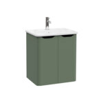 VitrA Integra Round Lavabo Dolabı, 60 cm, İki Kapaklı, Mat Yeşil