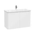 VitrA Integra Round Lavabo Dolabı, 100 cm, İki Kapaklı, Parlak Beyaz