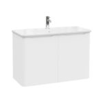 VitrA Integra Round Lavabo Dolabı, 100 cm, İki Kapaklı, Mat Beyaz