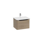 VitrA Integra Round Lavabo Dolabı, 60 cm, Bir Çekmeceli, Altın Meşe