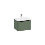 VitrA Integra Round Lavabo Dolabı, 60 cm, Bir Çekmeceli, Mat Yeşil