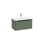 VitrA Integra Round Lavabo Dolabı, 80 cm, Bir Çekmeceli, Mat Yeşil