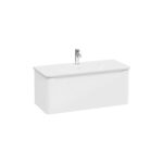 VitrA Integra Round Lavabo Dolabı, 100 cm, Bir Çekmeceli, Parlak Beyaz