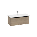 VitrA Integra Round Lavabo Dolabı, 100 cm, Bir Çekmeceli, Altın Meşe