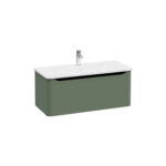 VitrA Integra Round Lavabo Dolabı, 100 cm, Bir Çekmeceli, Mat Yeşil