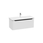 VitrA Integra Round Lavabo Dolabı, 100 cm, Bir Çekmeceli, Mat Açık Gri