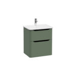 VitrA Integra Round Lavabo Dolabı, 60 cm, İki Çekmeceli , Mat Yeşil