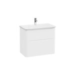VitrA Integra Round Lavabo Dolabı, 80 cm, İki Çekmeceli , Mat Beyaz