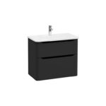 VitrA Integra Round Lavabo Dolabı, 80 cm, İki Çekmeceli , Mat Grafit
