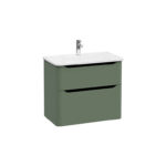 VitrA Integra Round Lavabo Dolabı, 80 cm, İki Çekmeceli , Mat Yeşil