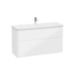 VitrA Integra Round Lavabo Dolabı, 120 cm, İki Çekmeceli , Parlak Beyaz