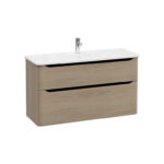 VitrA Integra Round Lavabo Dolabı, 120 cm, İki Çekmeceli , Altın Meşe