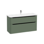 VitrA Integra Round Lavabo Dolabı, 120 cm, İki Çekmeceli , Mat Yeşil